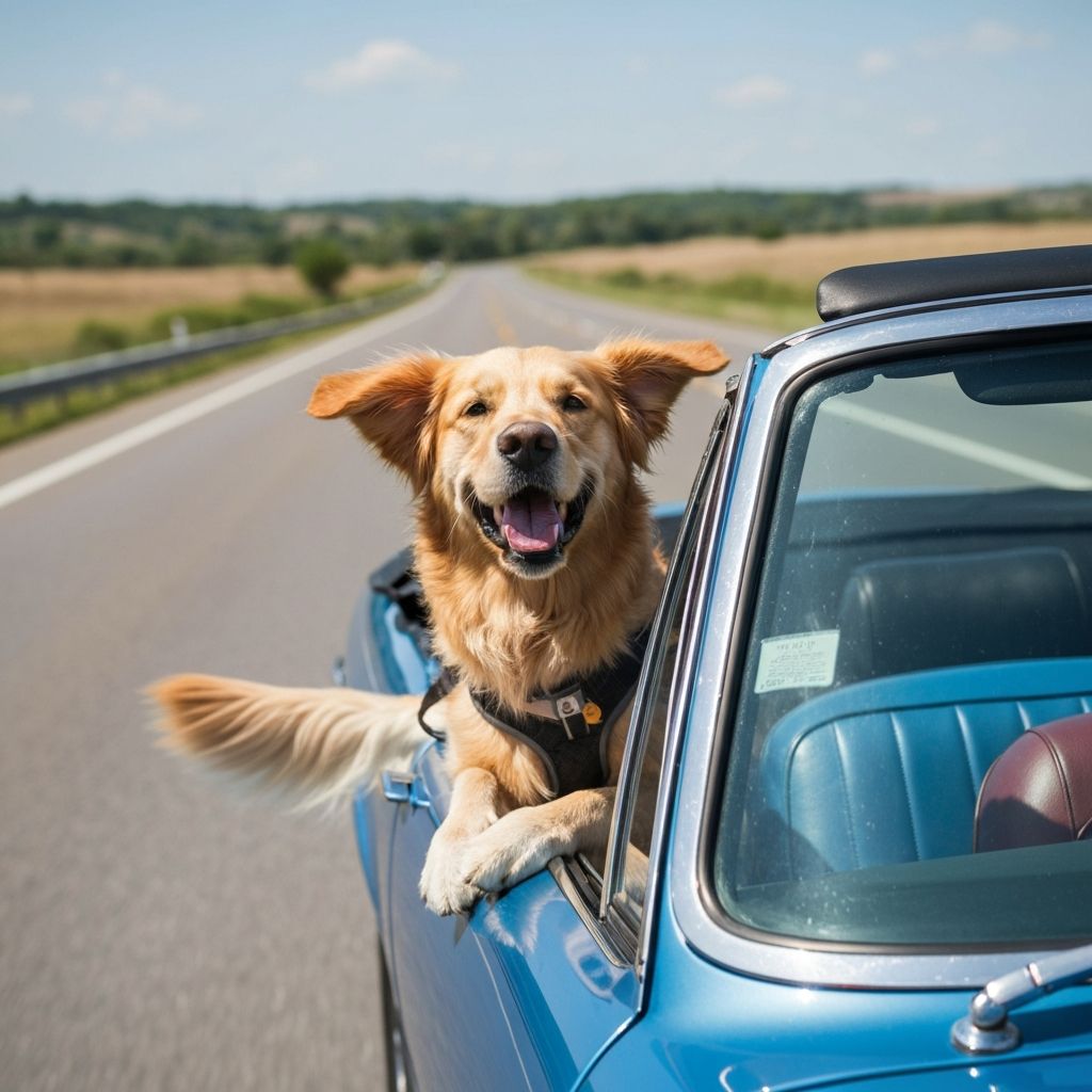 Cão viajando